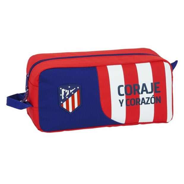 Schuhtasche für die Reise Atlético Madrid Blau Rot Weiß (34 x 15 x 18 cm)