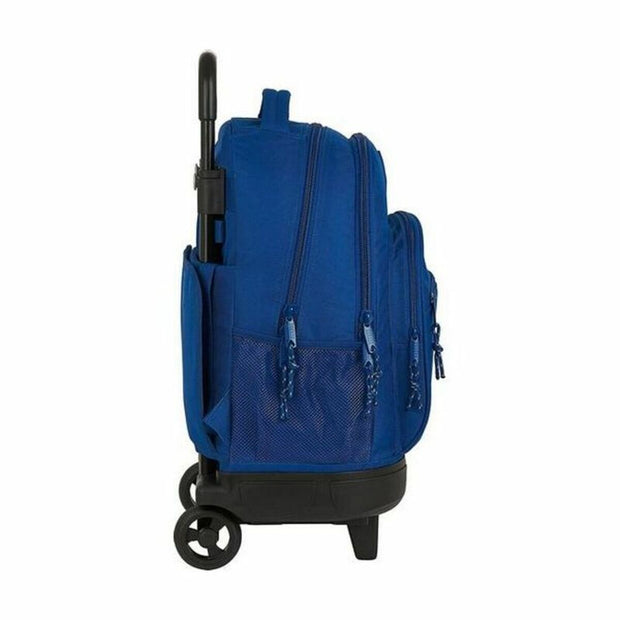 School Rucksack with Wheels Compact BlackFit8 Oxford Dark blue (33 x 45 x 22 cm)