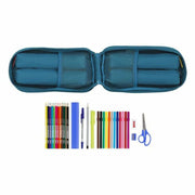 Backpack Pencil Case BlackFit8 Egeo Blue (33 Pieces)