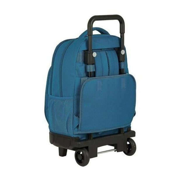 School Rucksack with Wheels Compact BlackFit8 Egeo Blue (33 x 45 x 22 cm)