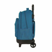 School Rucksack with Wheels Compact BlackFit8 Egeo Blue (33 x 45 x 22 cm)