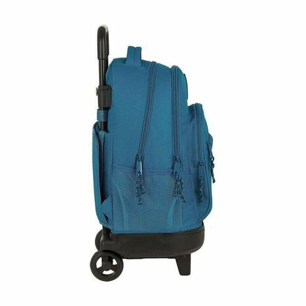 School Rucksack with Wheels Compact BlackFit8 Egeo Blue (33 x 45 x 22 cm)