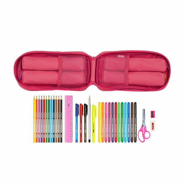 Backpack Pencil Case BlackFit8 Pink (33 Pieces)