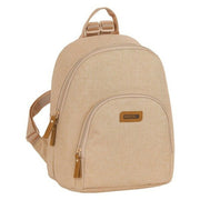 Backpack with Strings Safta Beige (25 x 30 x 13 cm)