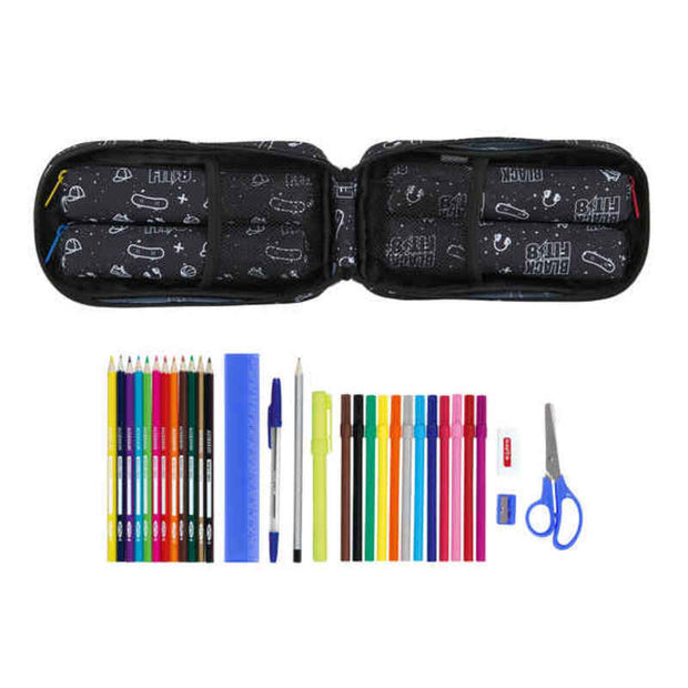 Backpack Pencil Case BlackFit8 Sport Galaxy Black (33 Pieces)