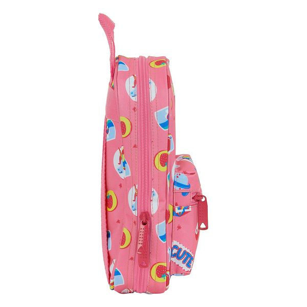 Pencil Case Backpack BlackFit8 Cute Pink (33 Pieces)