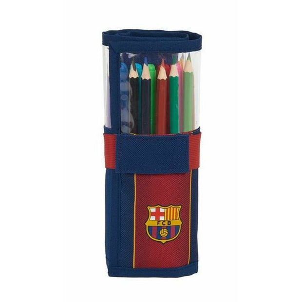 Pencil Case F.C. Barcelona 20/21 Maroon Navy Blue (27 Pieces) (7 x 20 x 7 cm)