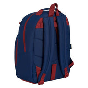 School Bag F.C. Barcelona Maroon Navy Blue