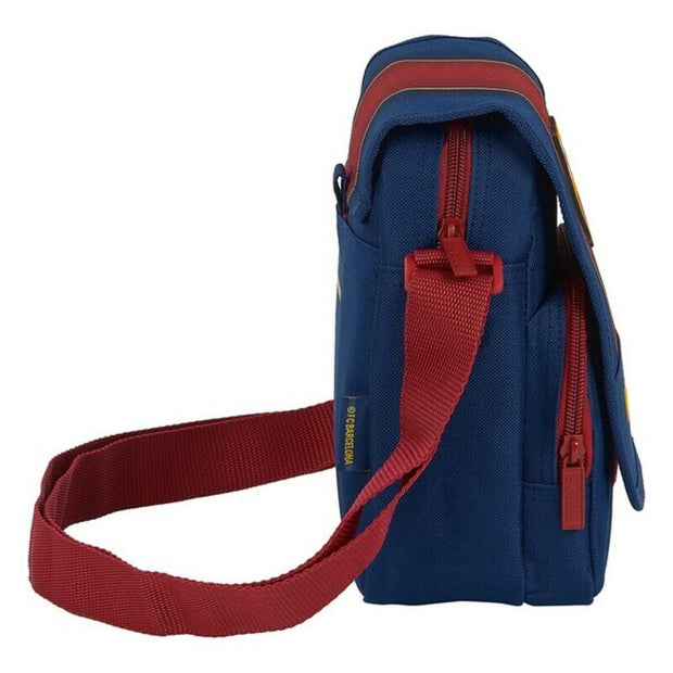 Shoulder Bag F.C. Barcelona 20/21 Maroon Navy Blue (17 x 21 x 6 cm)