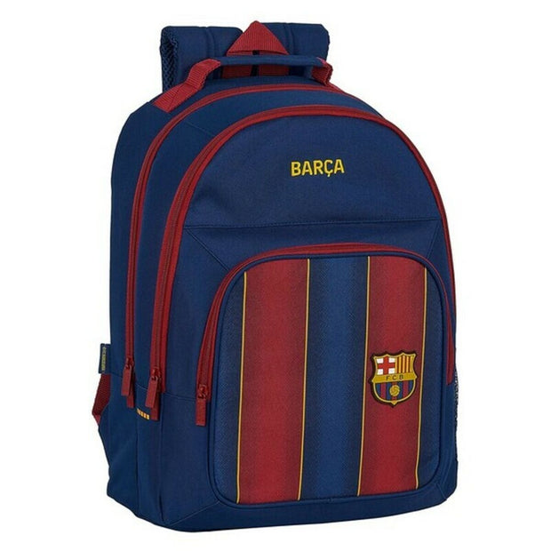 School Bag F.C. Barcelona Maroon Navy Blue