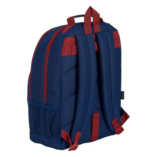 School Bag F.C. Barcelona Maroon Navy Blue