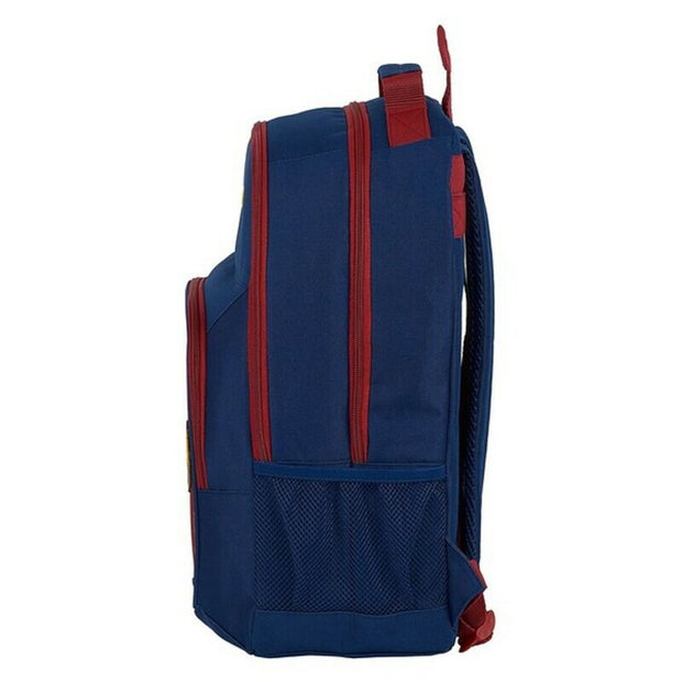School Bag F.C. Barcelona Maroon Navy Blue