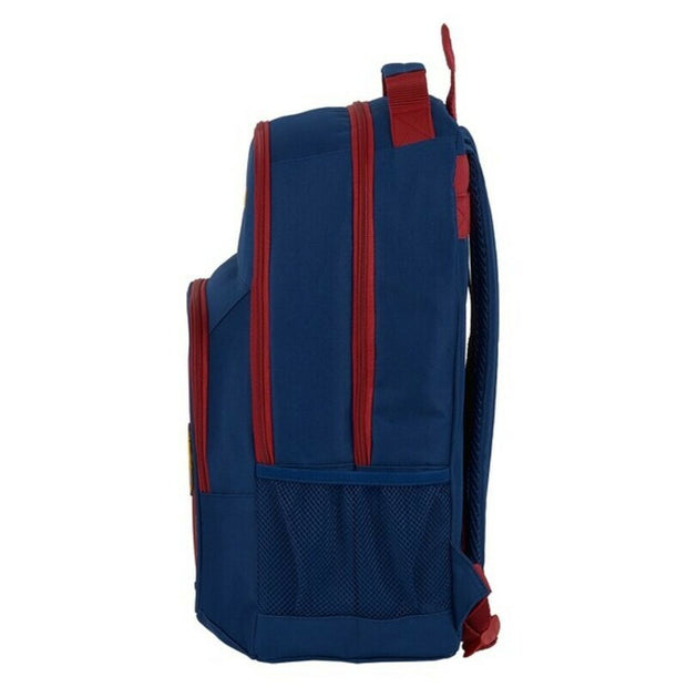 School Bag F.C. Barcelona Maroon Navy Blue