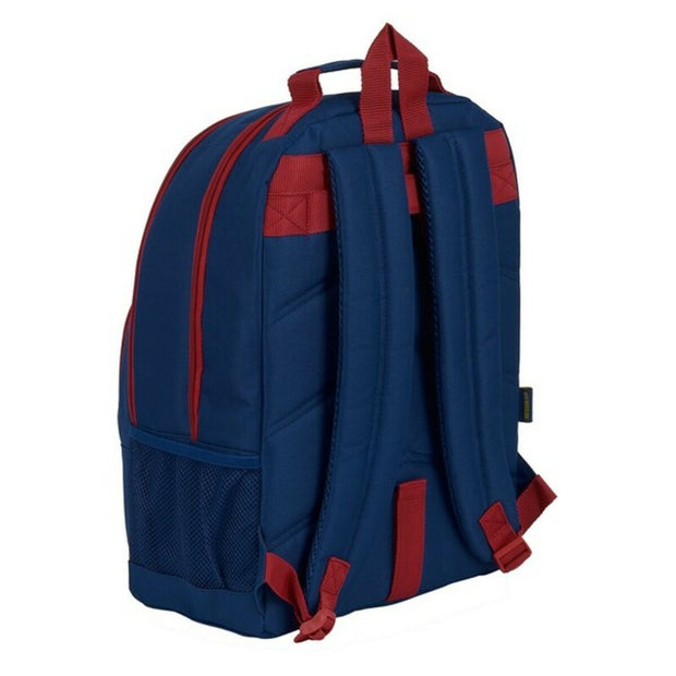 School Bag F.C. Barcelona Maroon Navy Blue
