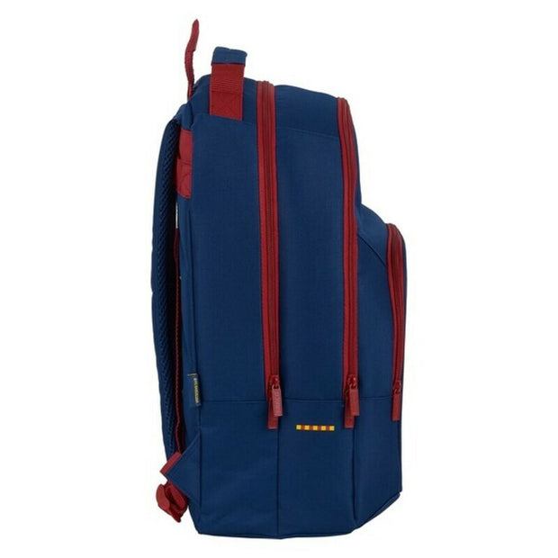 School Bag F.C. Barcelona Maroon Navy Blue