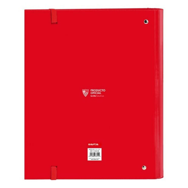 Ring binder Sevilla Fútbol Club 512056666 Red (27 x 32 x 3.5 cm)