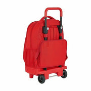 School Rucksack with Wheels Compact Sevilla Fútbol Club M918 Red (33 x 45 x 22 cm)
