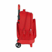 School Rucksack with Wheels Compact Sevilla Fútbol Club M918 Red (33 x 45 x 22 cm)