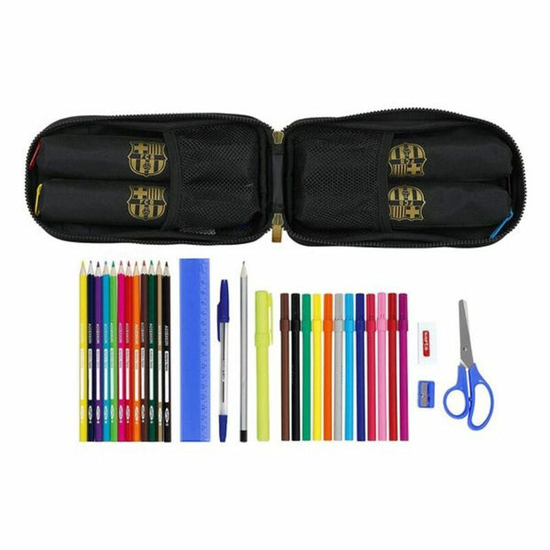 Backpack Pencil Case F.C. Barcelona 20/21 Black (33 Pieces)