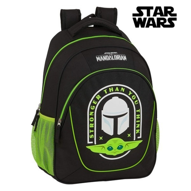 School Bag The Mandalorian Black Green