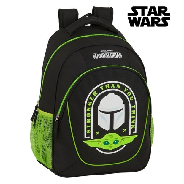 School Bag The Mandalorian Black Green