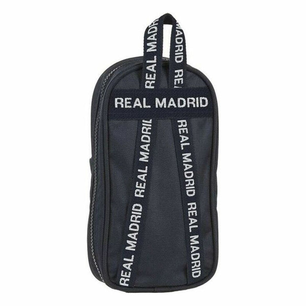 Backpack Pencil Case Real Madrid C.F. Navy Blue (33 Pieces)