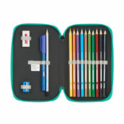 Double Pencil Case F.C. Barcelona Black (28 pcs)