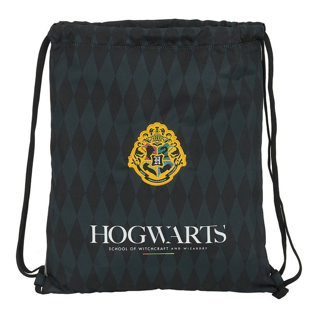 Backpack with Strings Hogwarts Harry Potter M196 Black Grey