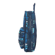 Backpack Pencil Case BlackFit8 Retro Navy Blue