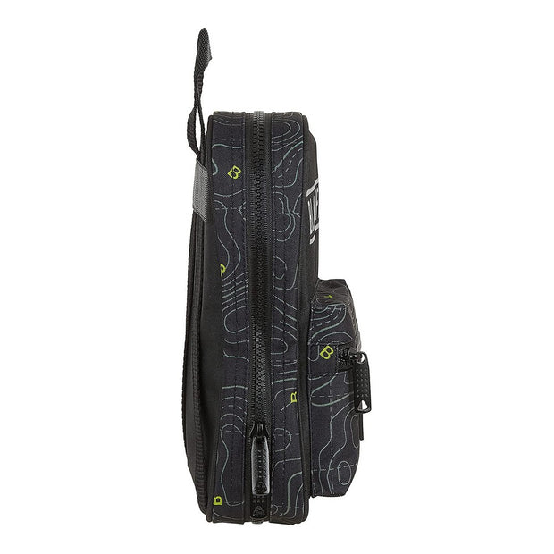 Backpack Pencil Case BlackFit8 Topography Black Green (33 Pieces)