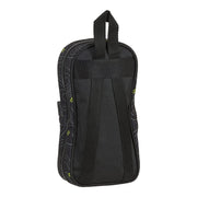 Backpack Pencil Case BlackFit8 Topography Black Green