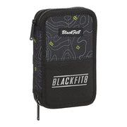 Triple Pencil Case BlackFit8 Topography Black Green (28 pcs)