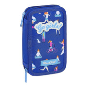 Triple Pencil Case BlackFit8 Go Girls Blue (28 pcs)