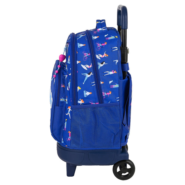 School Rucksack with Wheels BlackFit8