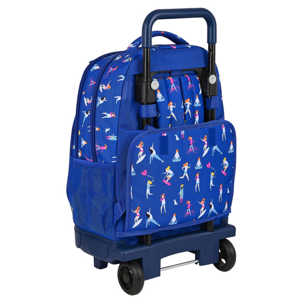 School Rucksack with Wheels BlackFit8