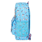 Laptop Backpack Rollers Moos M754B Light Blue Multicolour (32 x 43 x 14 cm)