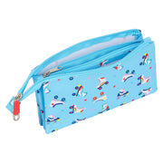 Triple Carry-all Rollers Moos M744 Light Blue Multicolour (22 x 12 x 3 cm)