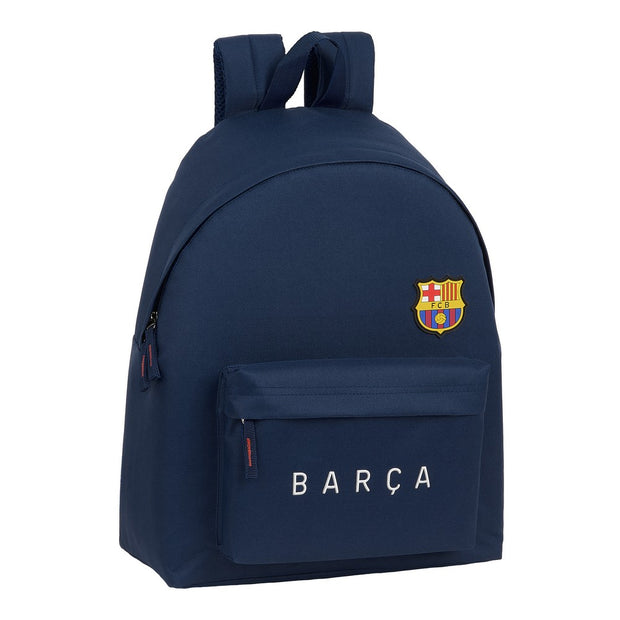 School Bag F.C. Barcelona Blau Navy Blue (33 x 42 x 15 cm)