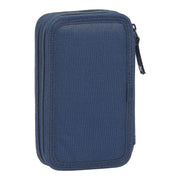 Triple Pencil Case Munich Spike Navy Blue (28 pcs)