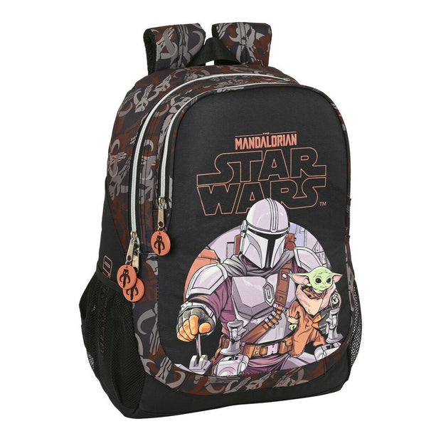School Bag The Mandalorian The guild Black Brown (32 x 44 x 16 cm)