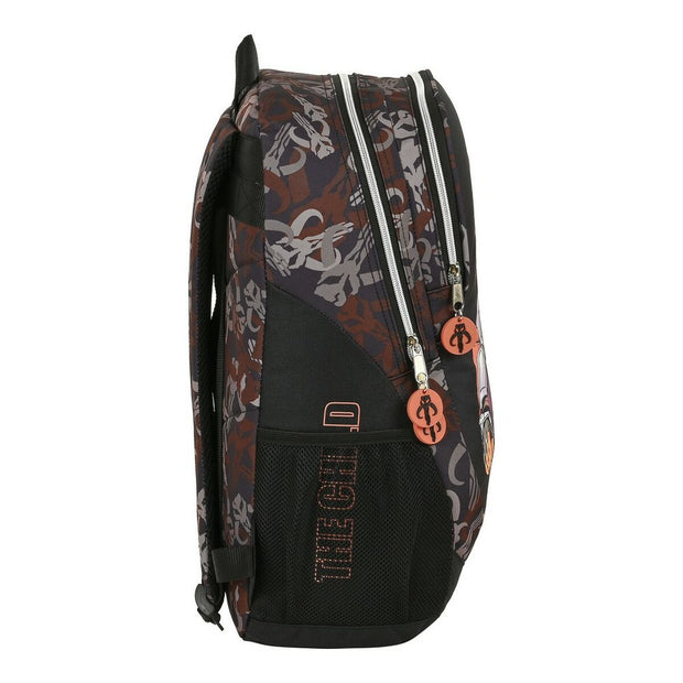 School Bag The Mandalorian The guild Black Brown (32 x 44 x 16 cm)