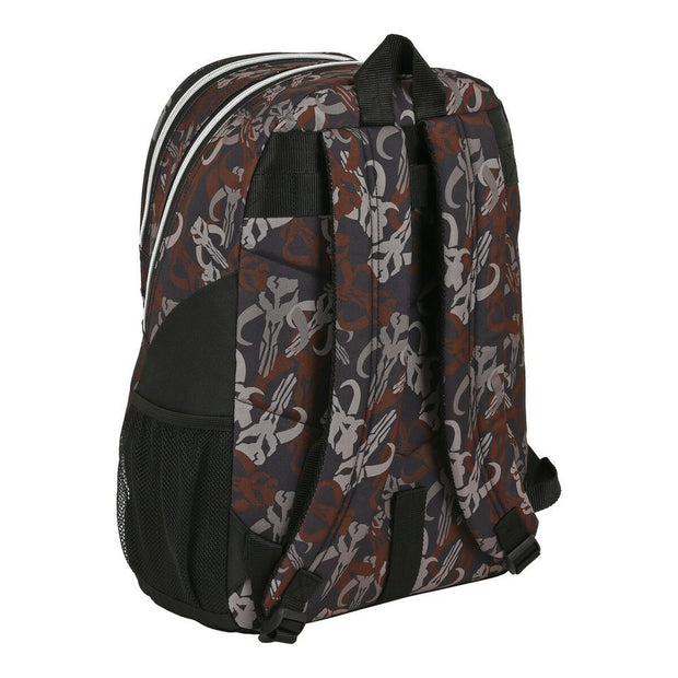 School Bag The Mandalorian The guild Black Brown (32 x 44 x 16 cm)