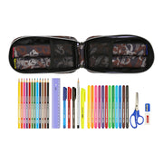 Backpack Pencil Case The Mandalorian The Guild Black Brown (12 x 23 x 5 cm) (33 Pieces)