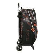 School Rucksack with Wheels The Mandalorian The Guild Black Brown (32 x 44 x 16 cm)