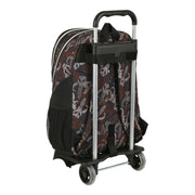School Rucksack with Wheels The Mandalorian The Guild Black Brown (32 x 44 x 16 cm)