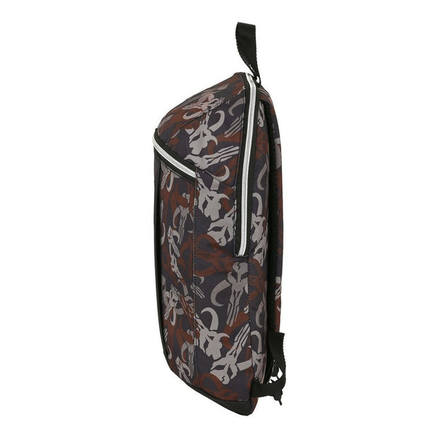 Casual Backpack The Mandalorian The guild Black Brown (22 x 39 x 10 cm)