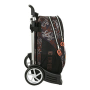 School Rucksack with Wheels The Mandalorian The Guild Black Brown (32 x 44 x 16 cm)