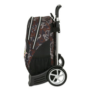 School Rucksack with Wheels The Mandalorian The Guild Black Brown (32 x 44 x 16 cm)