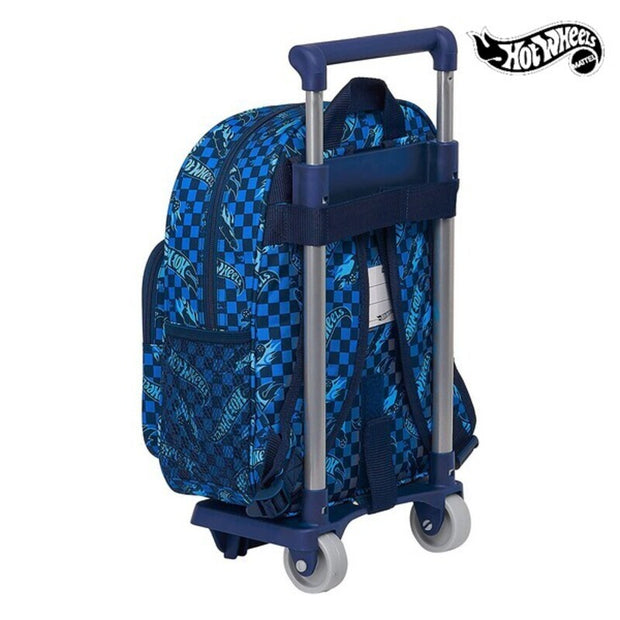 School Rucksack with Wheels 0.85 Hot Wheels (27 x 10 x 67 cm)