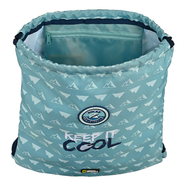 Child's Backpack Bag National Geographic Below zero Blue (35 x 40 x 1 cm)